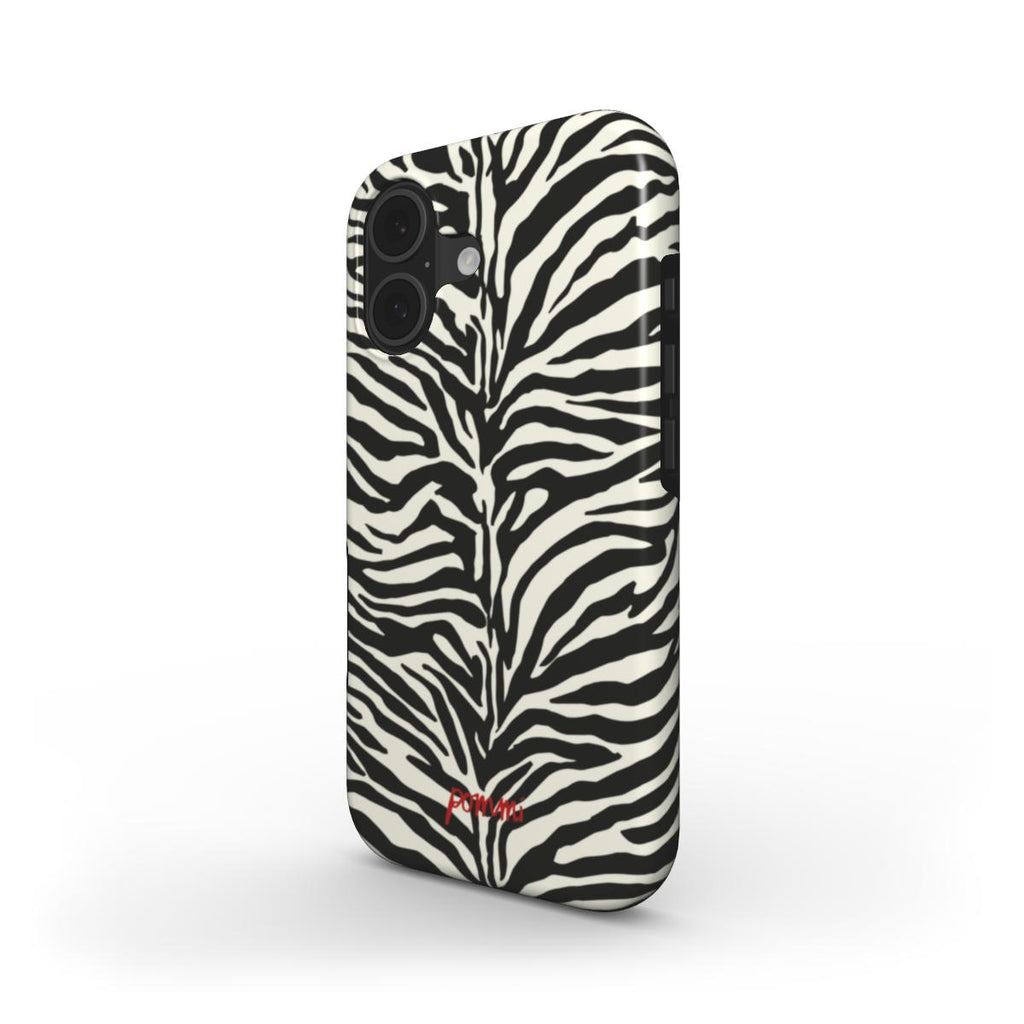 Zebra Print Tough Phone Case – Protective Animal Print Case