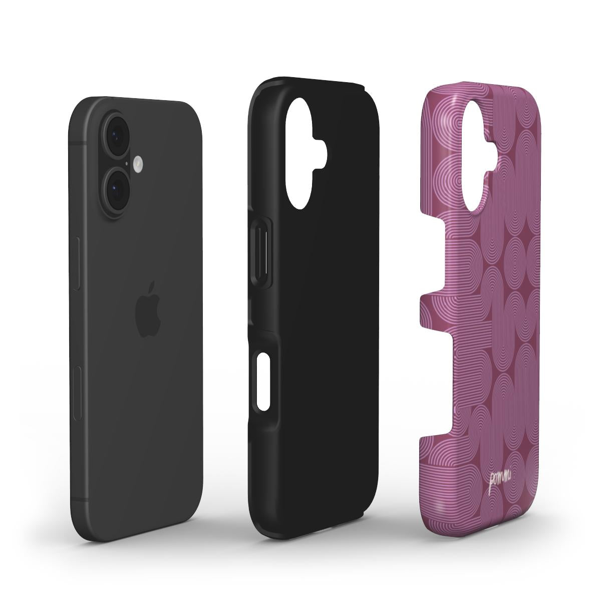 POMMI DESIGN | Retro Wavy Line Tough Phone