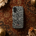 Zebra Print Tough Phone Case – Protective Animal Print Case