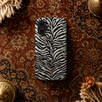 Zebra Print Tough Phone Case – Protective Animal Print Case