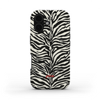 Zebra Print Tough Phone Case – Protective Animal Print Case